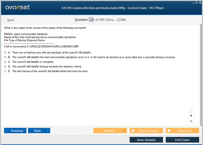 Vce exam files