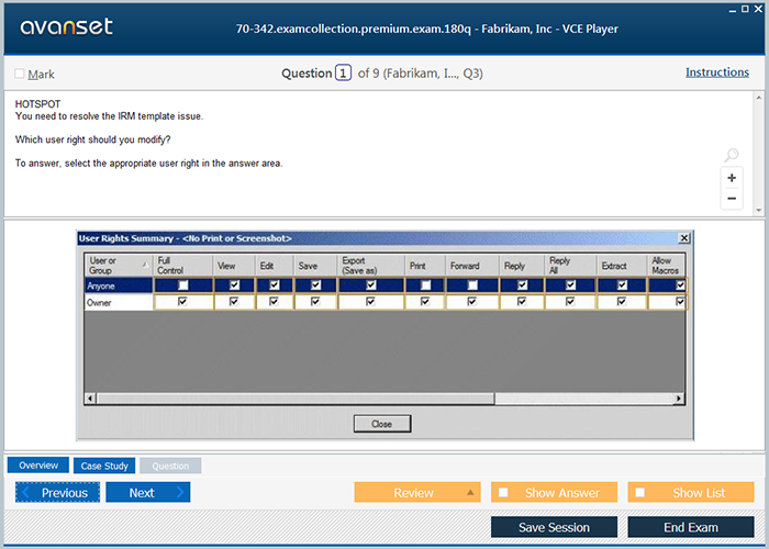 Vce exam files