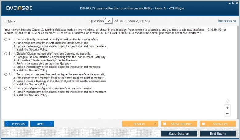 156-587 Zertifikatsfragen