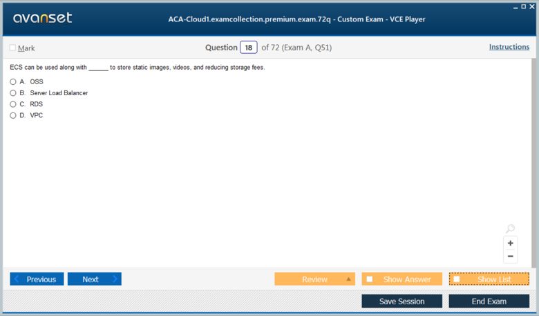 ACA-Cloud1 Premium VCE Screenshot #2