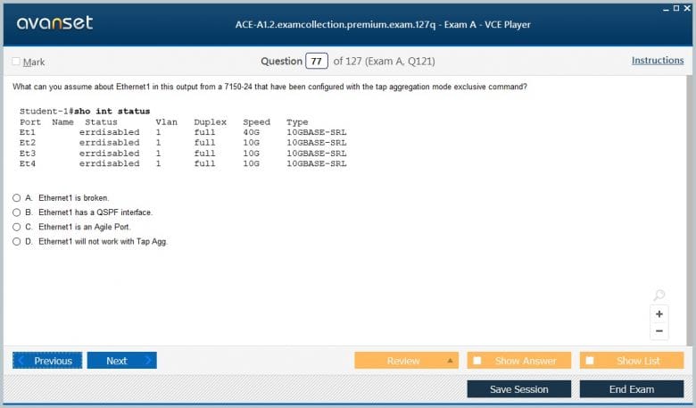 ACE-A1.2 Premium VCE Screenshot #4