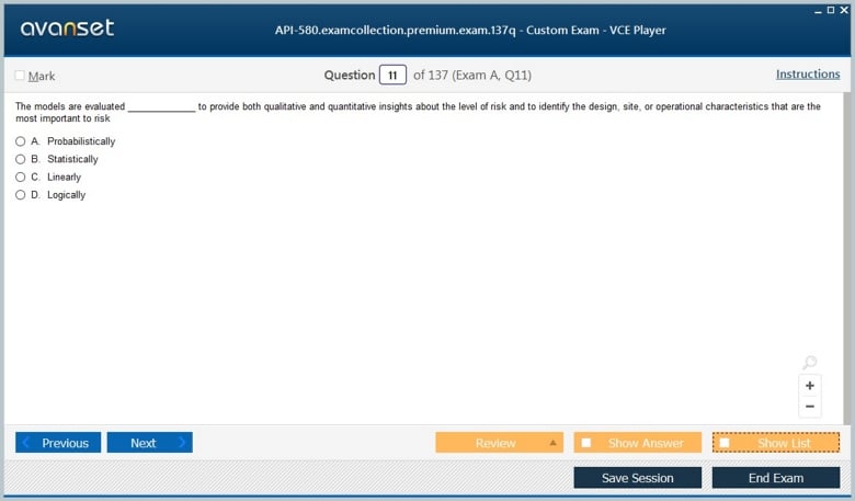 API-580 Premium VCE Screenshot #2