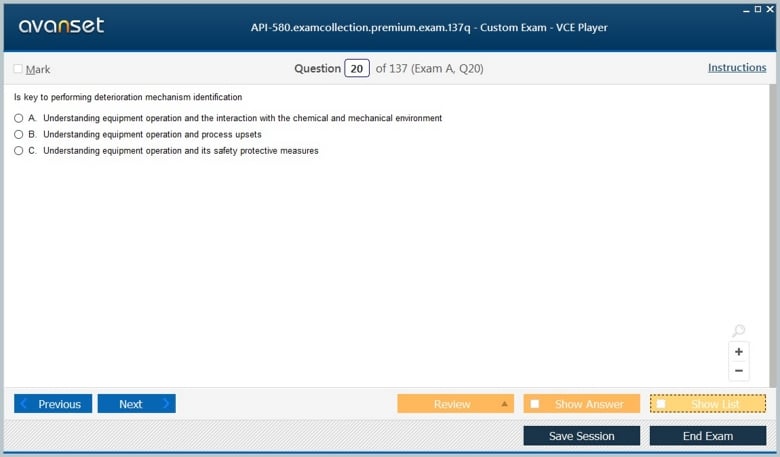 API-580 Premium VCE Screenshot #3