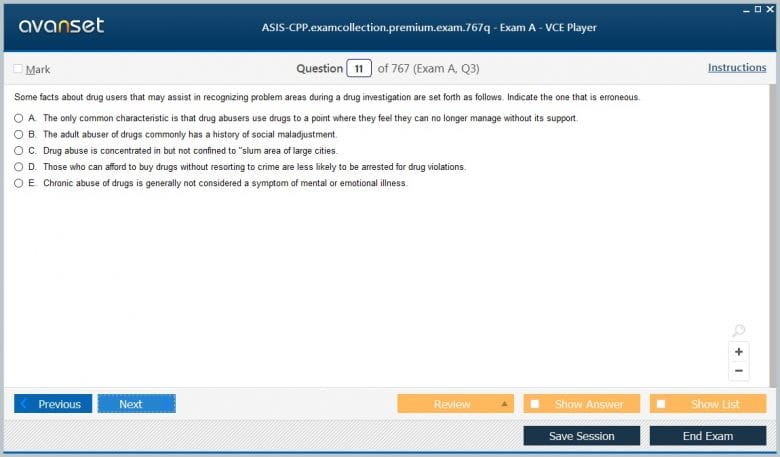ASIS-CPP Premium VCE Screenshot #1