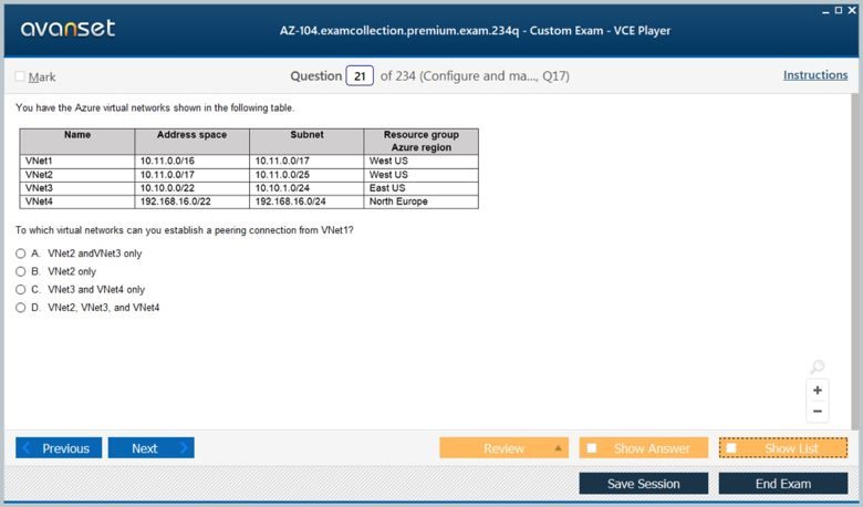 AZ-104 Premium VCE Screenshot #2
