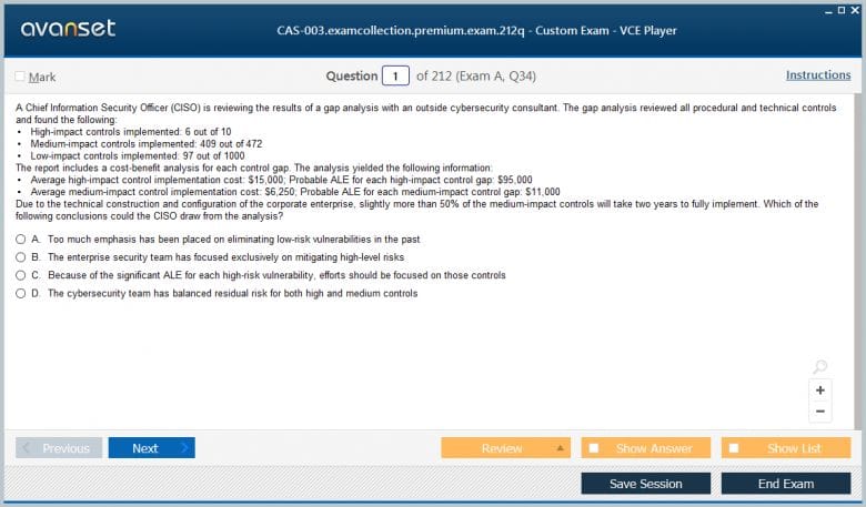 CAS-003 Premium VCE Screenshot #1