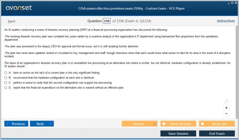 CISA Premium VCE Screenshot #4