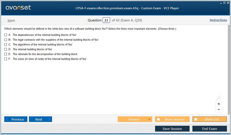 CPSA-F Premium VCE Screenshot #3