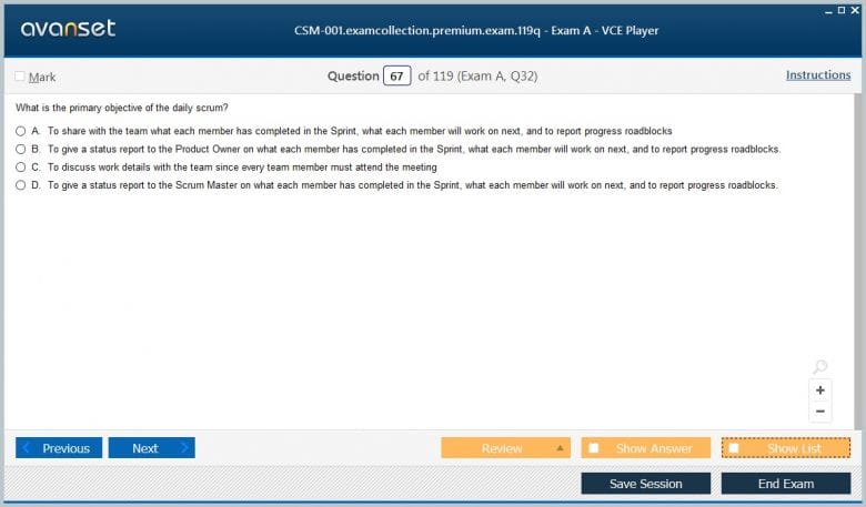 Test CSM-002 Questions