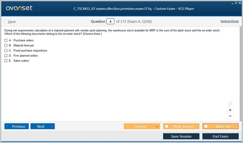 C_TSCM52_67 Premium VCE Screenshot #1