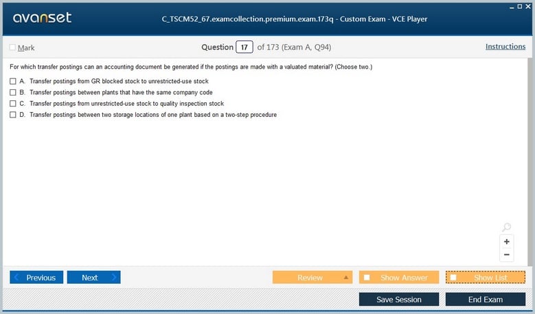C_TSCM52_67 Premium VCE Screenshot #2