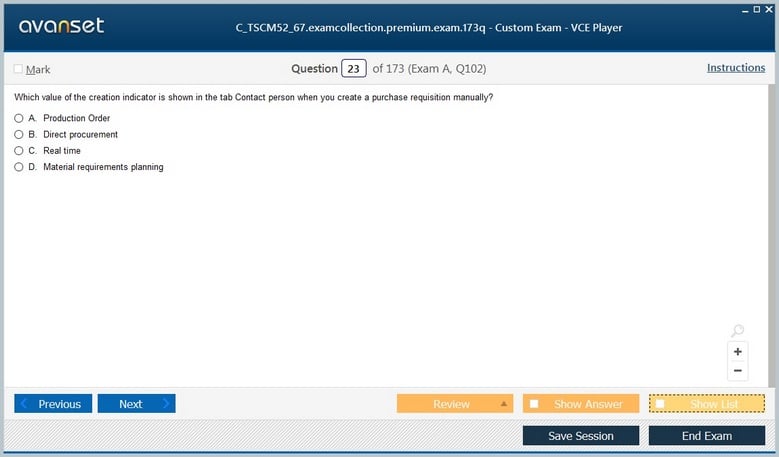 C_TSCM52_67 Premium VCE Screenshot #3