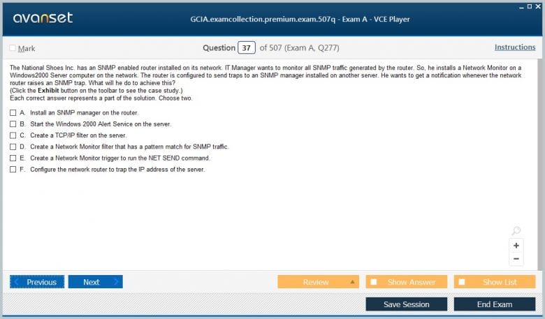 GCIA Premium VCE Screenshot #2