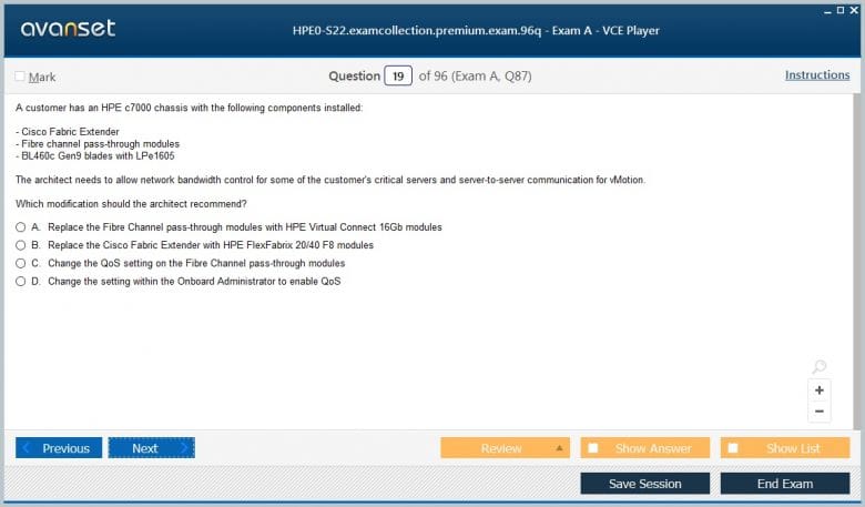 HPE0-S22 Premium VCE Screenshot #2