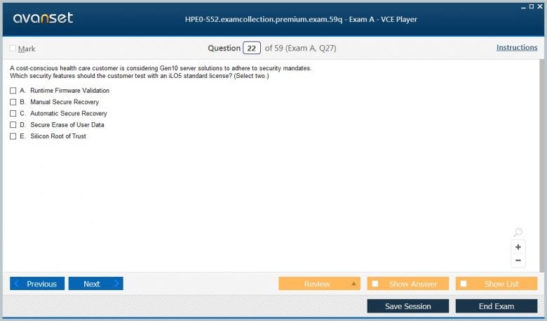 HPE0-S59 Vorbereitungsfragen