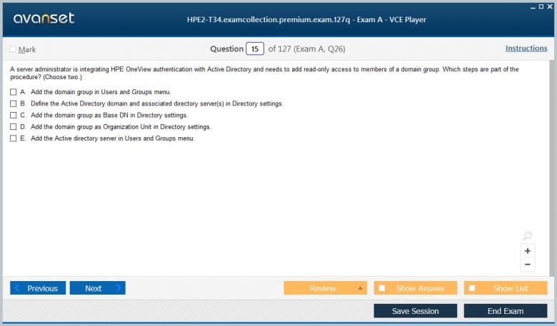 HPE2-B03 Examsfragen