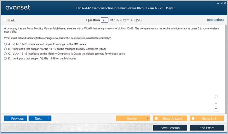HPE6-A42 Premium VCE Screenshot #2