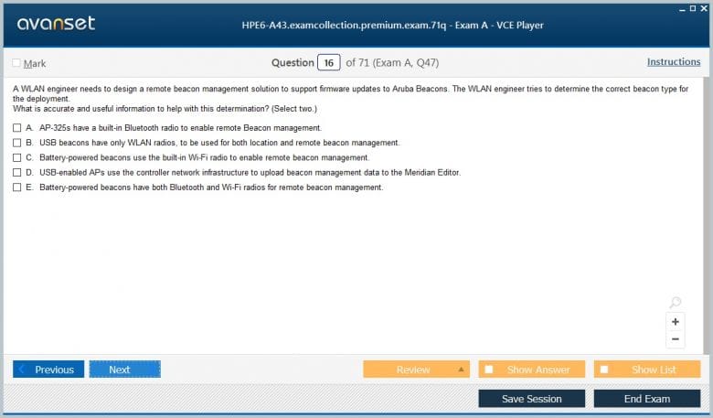 HPE6-A85 Fragen&Antworten