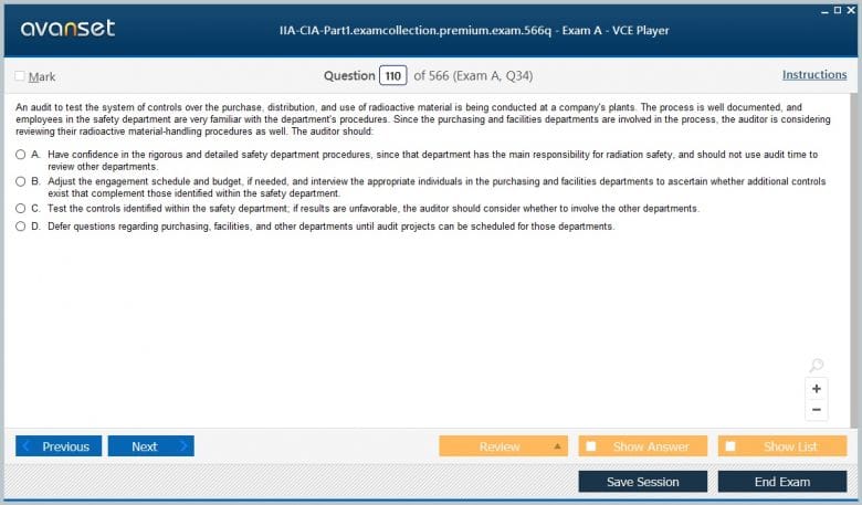 Exam IIA-CIA-Part3 Pattern