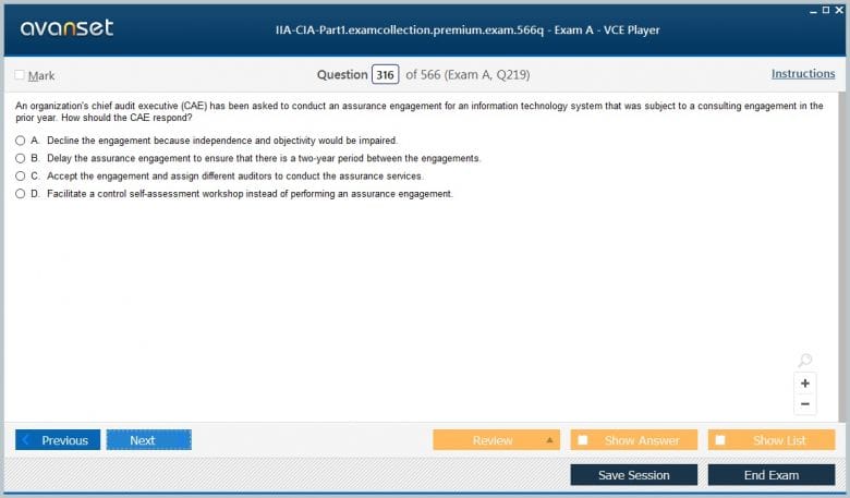 IIA-CIA-Part1 Pass4sure Exam Prep
