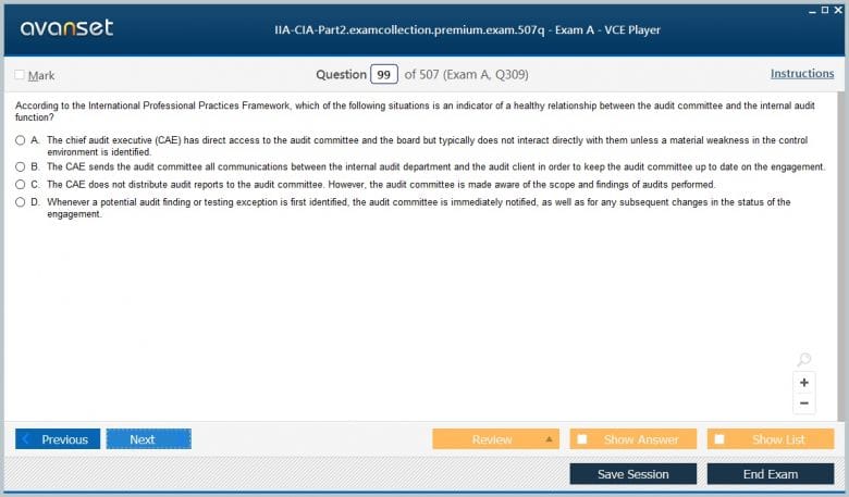 Reliable Study IIA-CIA-Part1-KR Questions