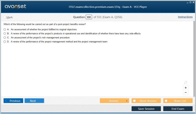 ITILF Premium VCE Screenshot #4