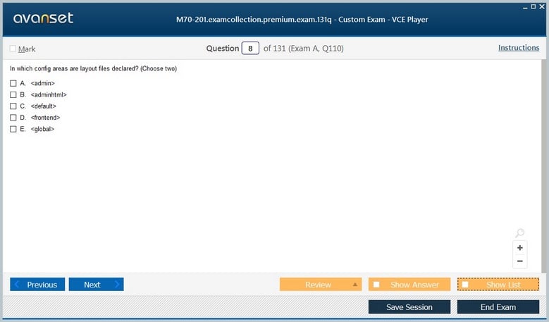 M70-201 Premium VCE Screenshot #1