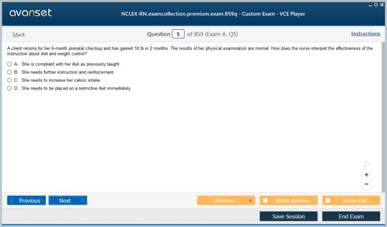 NCLEX-RN Premium VCE Screenshot #1