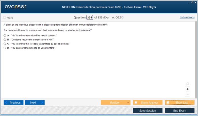 NCLEX-RN Premium VCE Screenshot #3