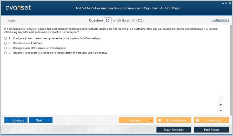 NSE5_FAZ-6.4 Examcollection Questions Answers