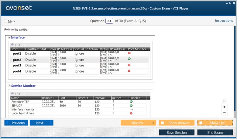 NSE6_FVE-5.3 Premium VCE Screenshot #4