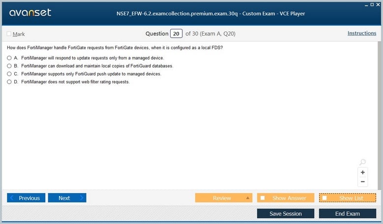 NSE7_EFW-6.2 Premium VCE Screenshot #3