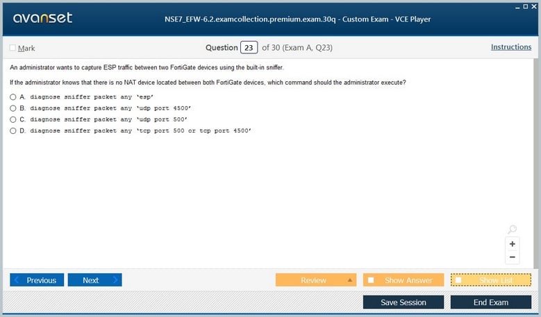 NSE7_EFW-6.2 Premium VCE Screenshot #4