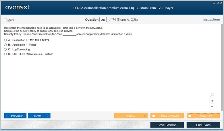 PCNSA Premium VCE Screenshot #3