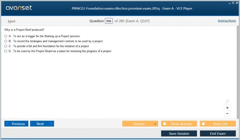 PRINCE2-Foundation Premium VCE Screenshot #2