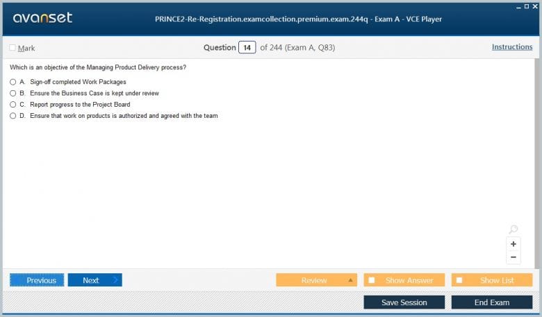 PRINCE2-Re-Registration Premium VCE Screenshot #1