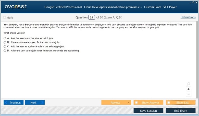 Google Professional Cloud Developer Test Practice Test Questions, Exam ...