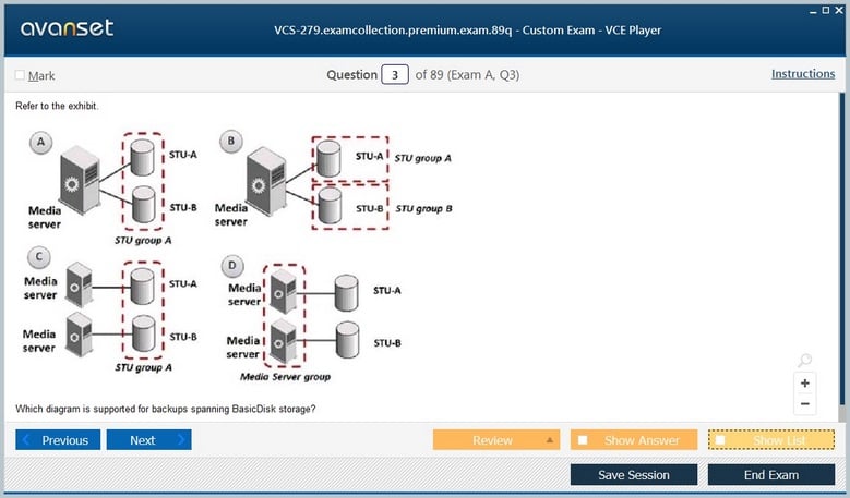 VCS-279 Premium VCE Screenshot #1