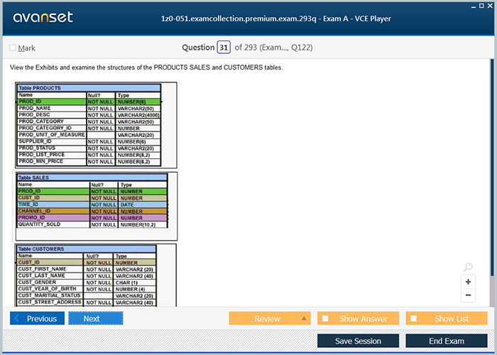 1z0-1051-23 Pruefungssimulationen