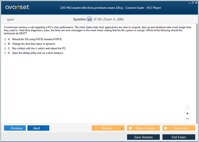 Vce exam files